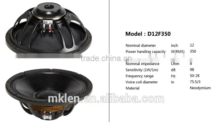 RF22TT+ 12" pro loudspeaker, dj speaker, spl speaker