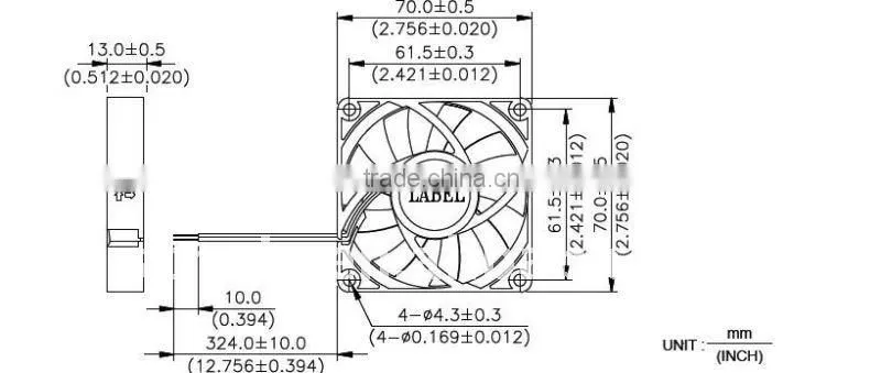 quiet energy -saving axial dc fan