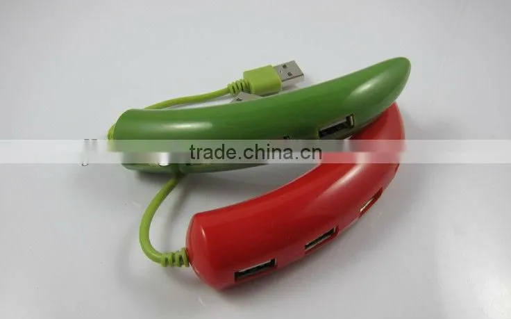 4 Port 2.0 USB HUB/ Cayenne pepper style