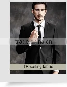 430Gsm (30+25)*32+40D cheap twill black suit fabric 2016