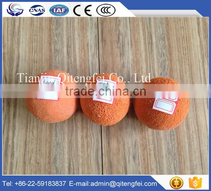 Concrete pumps cleaning sponge ball