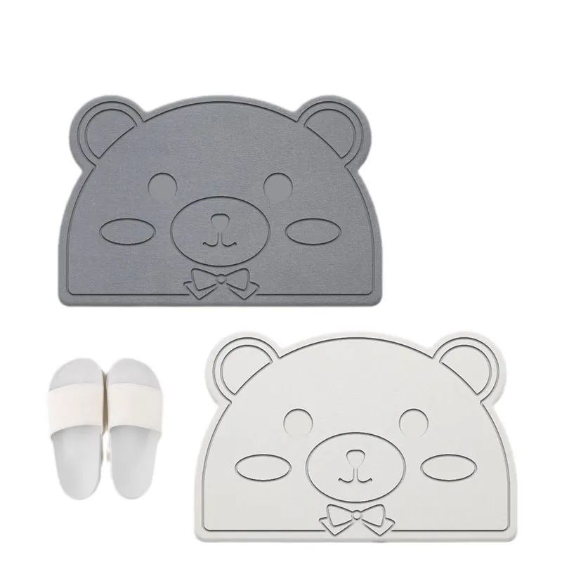 irregular shape diatomite stone bath mat (7)