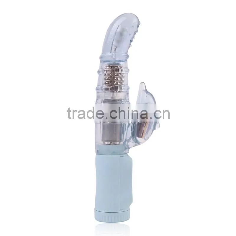 2016 Top quality G-Spot Silicone Vibrator dual Motors Stimulation Packed Clitoral Massager