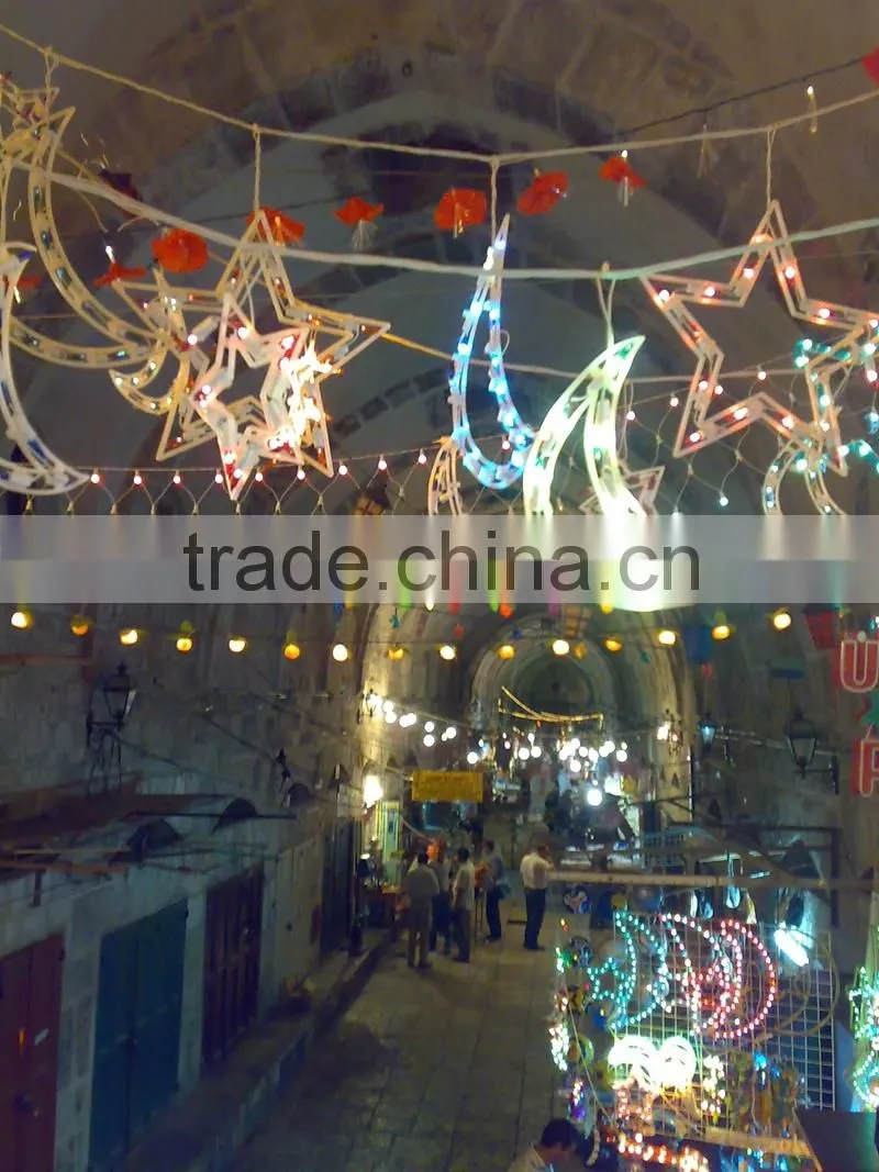 Indoor pvc ball + LED LIGHTS hanging decor Ramadan decoration