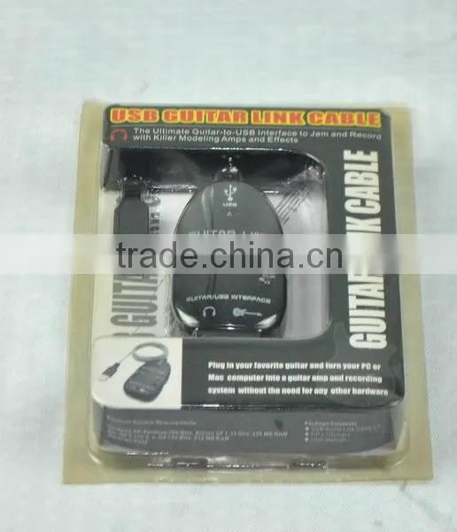 1.5 Meters Durable USB Guitar Recording Equipment For Monitoring With ACtive Monitor Speaker UGC01