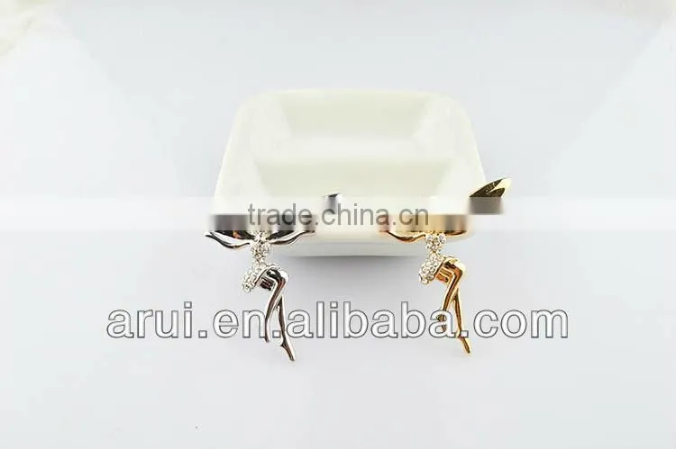 Beautiful Angle wedding dress crown pins brooch
