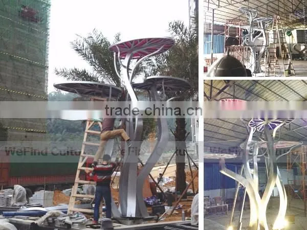 Large Metal Tree Abstract Sculpture for Park Architecture