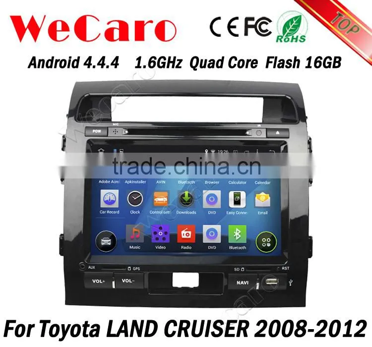 Wecaro WC-TL9006 9" Android 4.4.4 car dvd player touch screen touch screen dvd for toyota land cruiser WIFI 3G 2008-2012