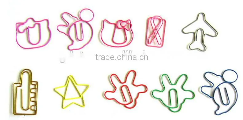 Hot sale Multiple Shaped Metal Paper Clip For Office