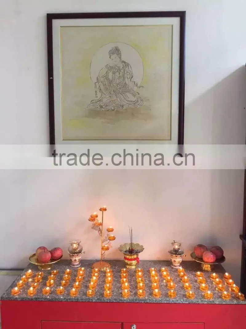 Non smoking butter candles with plastic cup