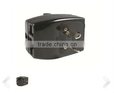 Australia ABS 100V-250V AC 10A phosphor bronze adaptor plug in AUS standard