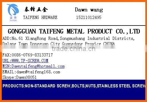 yellow zinc coated double sided bolt with washer