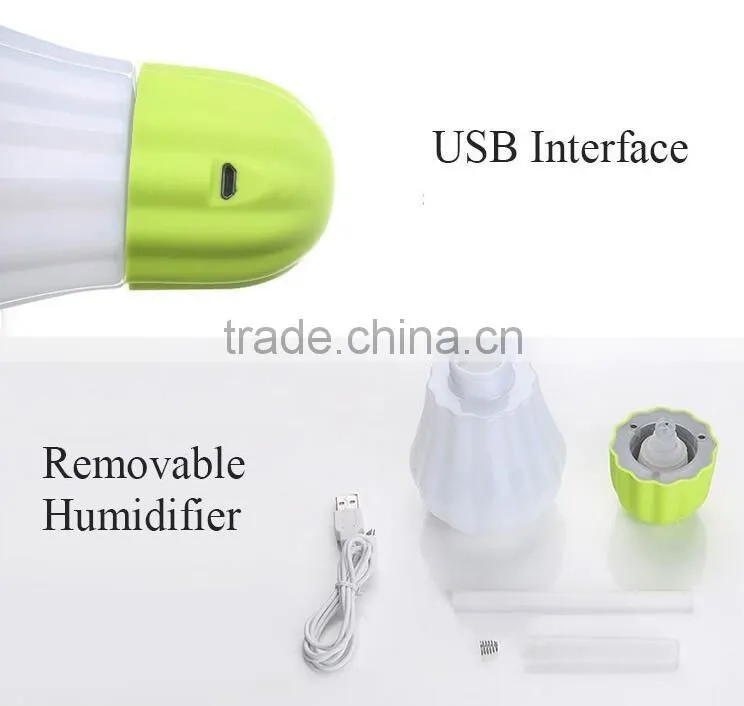 Mini Pumpkin Humidifier LED Nightlight Household Warm Mist Humidifier Office Car Air Diffuser Mist Maker