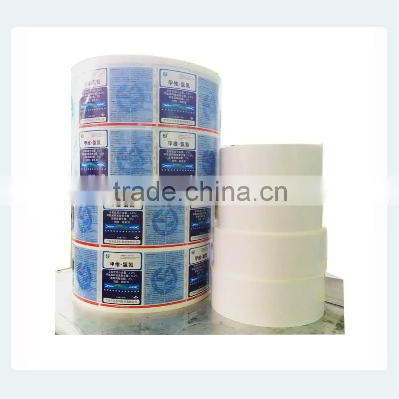 High quality printed coated paper pesticides labels from China