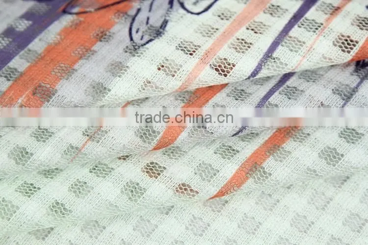 China factory cheap flower african print polyester lace fabric top quality