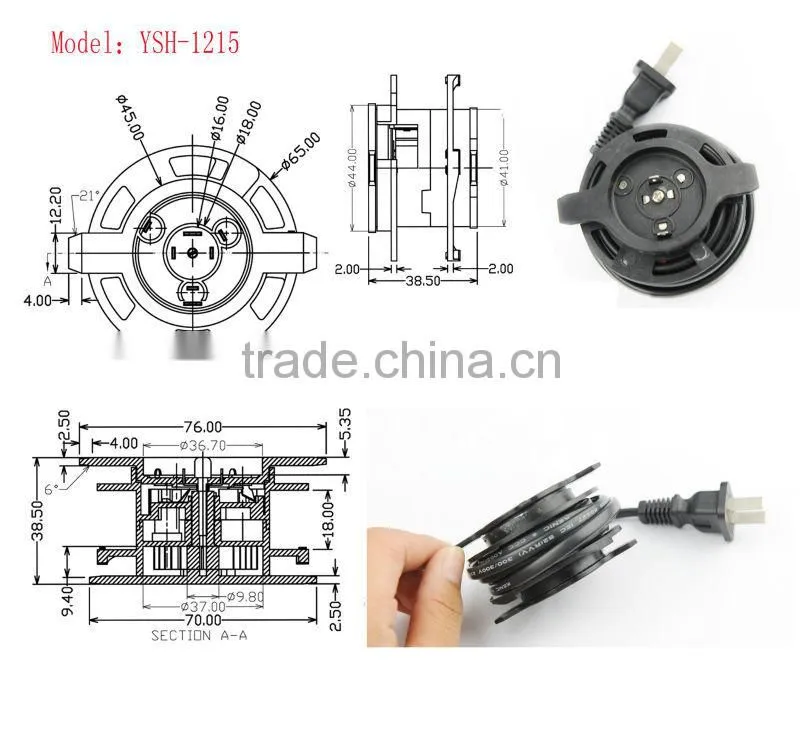high quality exotic 220v retractable key cable reel