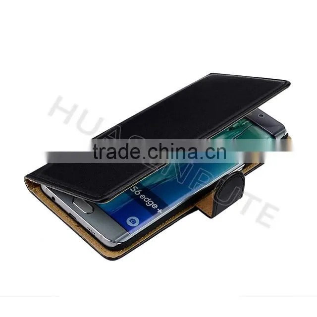 China Factory Insert Card Leather Case For Samsung Galaxy S6 Edge Plus
