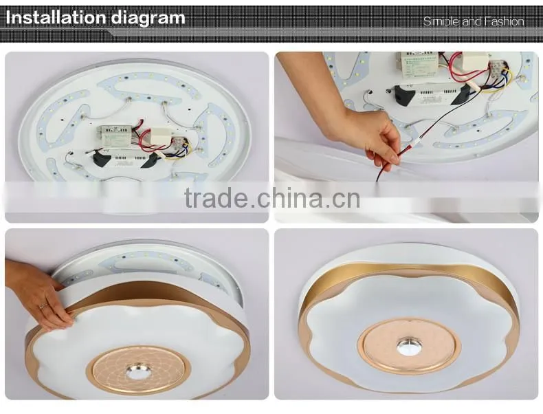 2016 new design ceiling mount led light 30W per color small for bedroom or reading room