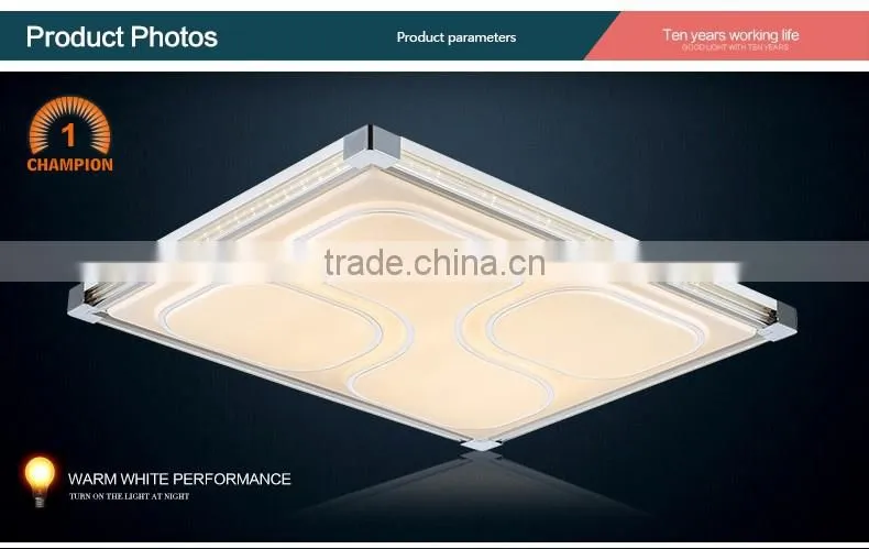 Square aluminum led ceiling light 48W