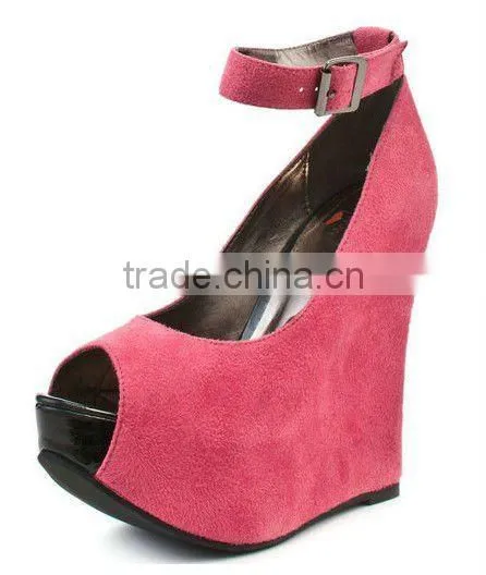 Stylish high heel dress shoes for women wedge high heel platform shoes