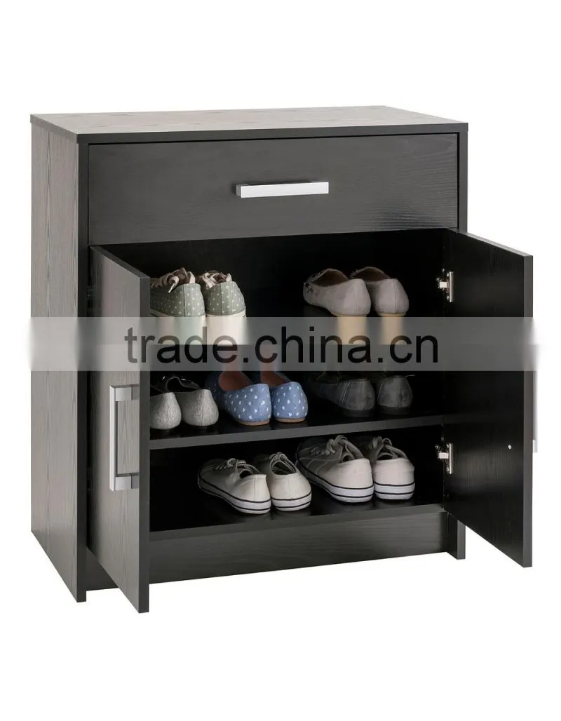 Corner Space saving modern tall high gloss shoe cabinet