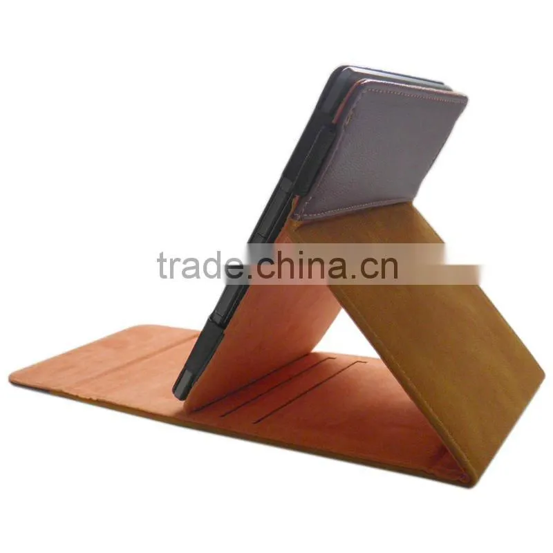 For Amazon Kindle 4 WiFi purple PU Leather Case Cover Flip, Tablet Cover, Flip tablet cover