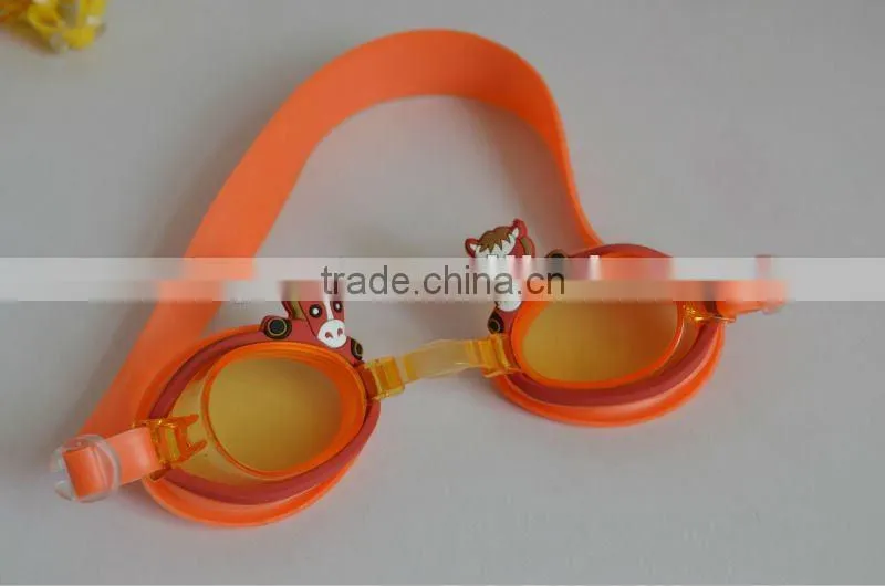 kids cartoon silicone swimming goggles hot sale
