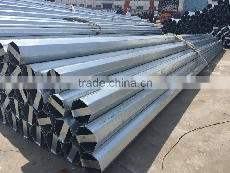 hot-dip-galvanized transimission poles