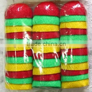 Snowball colorful cotton ball string fairy lights for wedding decoration