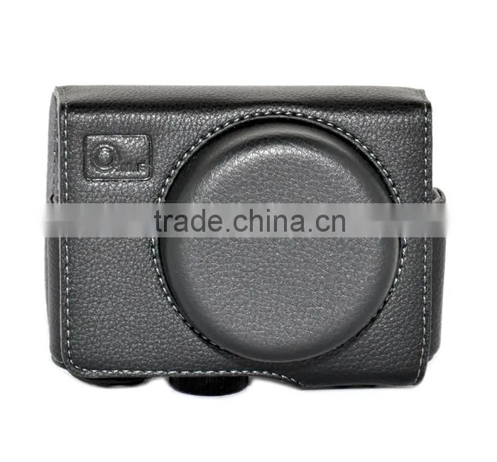 JJC camera bag PU Leather Case for SONY RX100 Black dslr camera