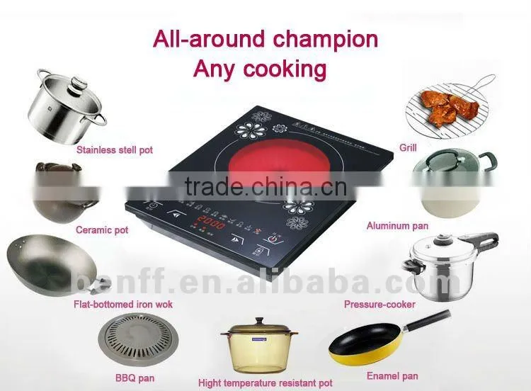 Portable one burner 2000W ceramic stove buy single item
