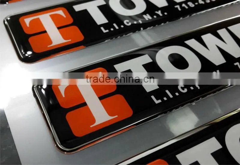 Fridge Logo Self Adhesive 3D Resin Doming Sticker