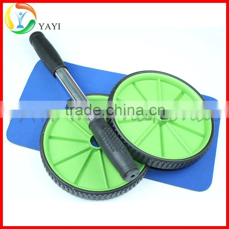 Health & Fitness Exercise Double AB Roller Abdominal Wheel