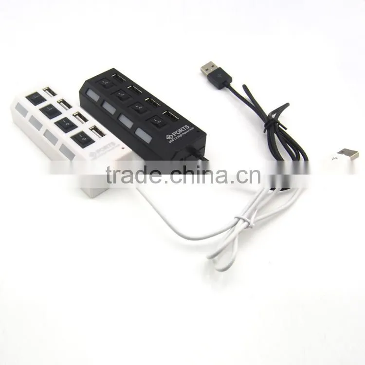 4 Port Usb Hub 2.0 Hi-speed 480MBPS Support 500GB HDD