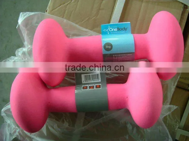 neoprene covered egg head dumbbell