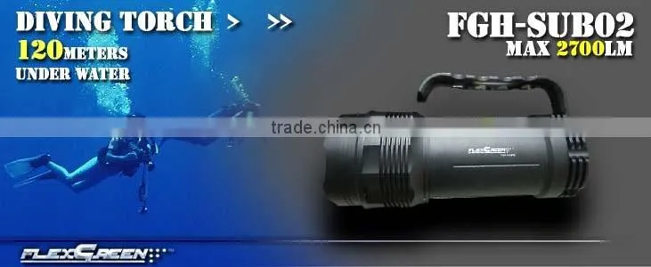 HID handhold rechargeable diving light torch