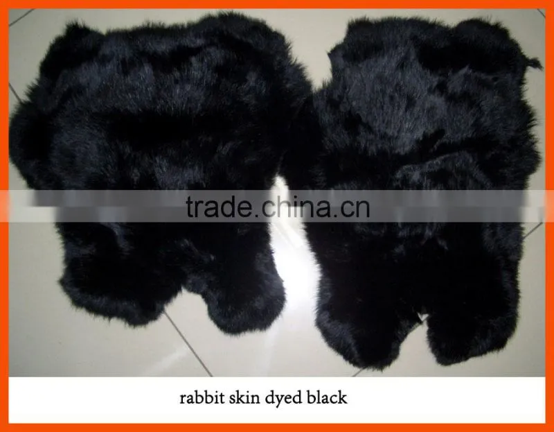 chinese factory dyed color rabbit skin fur price