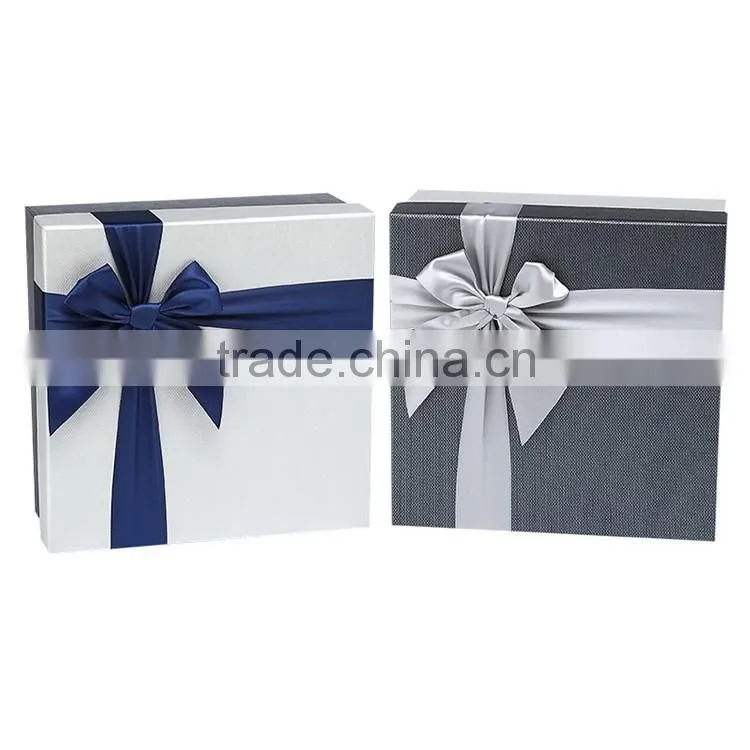 Square gift box bowknot gift packaging box women's gift custom wholesale