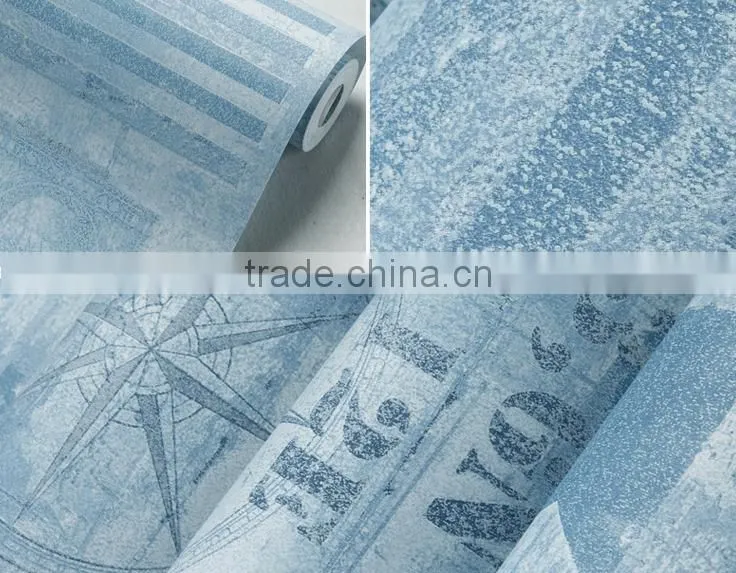 fabric wallpaper leaf design waterproof wallpaper