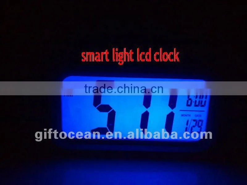 digital intelligent clock, LCD clever clock, digital smart light clock