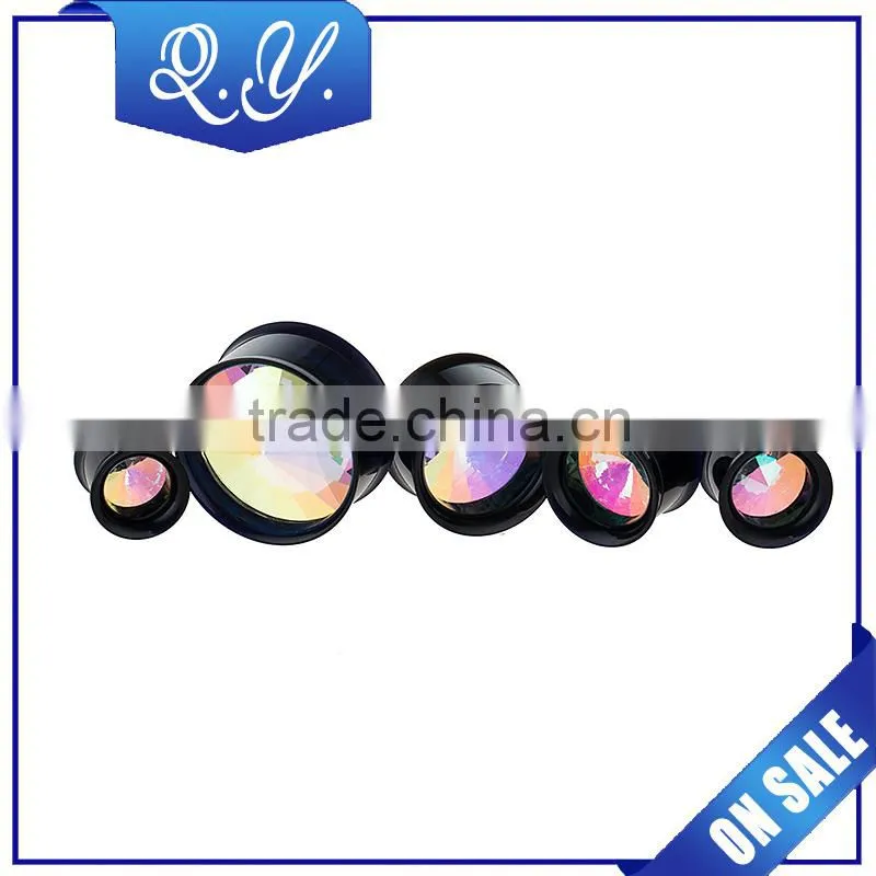 Custom Printing Tunnel Jewelry Plastic Screw Plug Ear Gauges Plug
