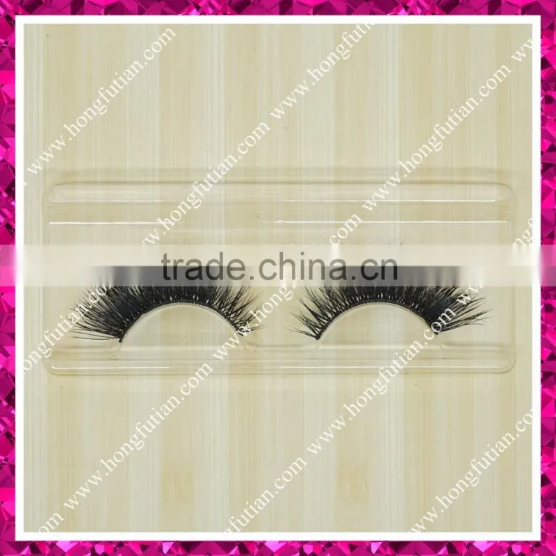 2016 Fashionable 100% real 3D Mink eyelashes ; custom eyelash packaging