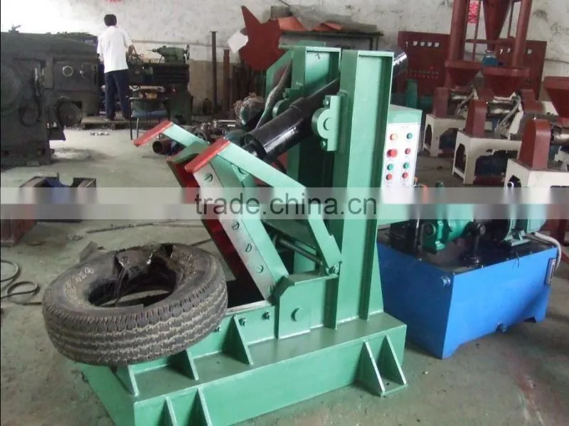 Hot china products waste tire recycling plants with full automatic processing system / used tyre shredder machine