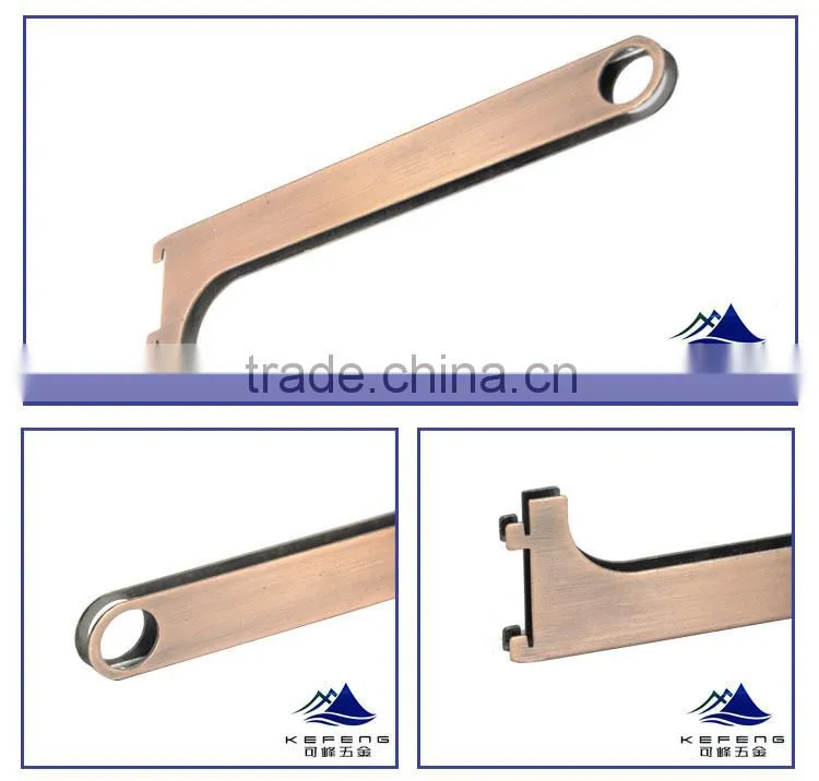 Nickel l shaped metal bracket, metal bracket for metal shelf bracket KF-G032