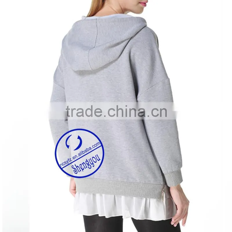 Custom 100% cotton Pregnant Women Maternity Hoodies & Sweatshirts