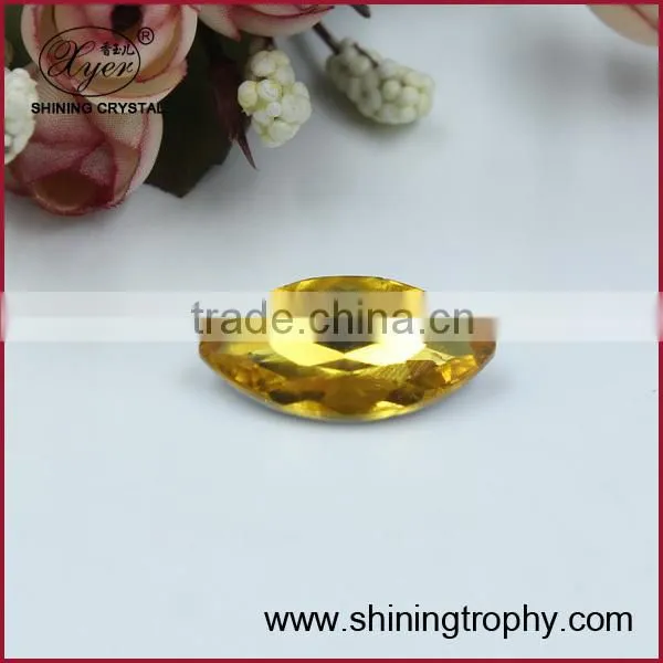 Champagne Gold Crystal Loose Stone, Crystal jewelry Accessory