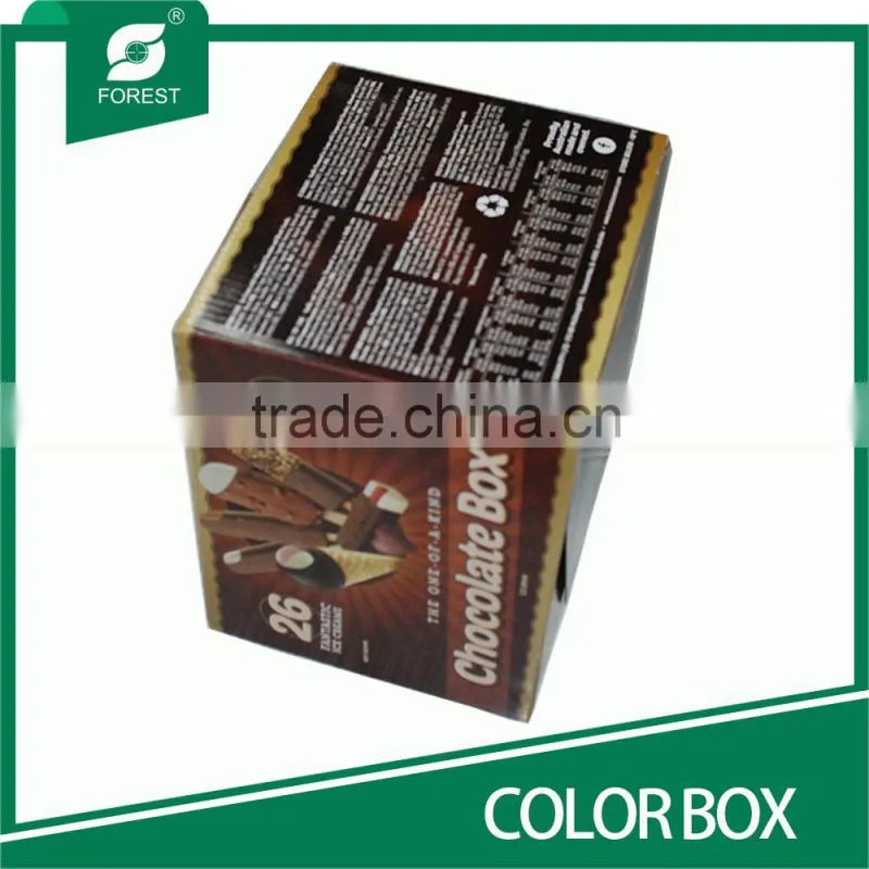 CHARMING ECO-FRIENDLY CUSTOM COLORED BOX FOR CHOCOLATE PACKAGING