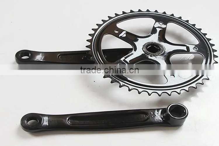 Steel and Alloy 42/52T bicycle chainwheel and cranks