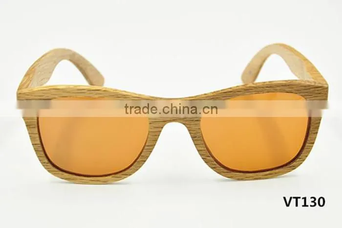 2016 square round classic UV400 color mirror lens design bamboo wooden polarized sunglasses sun glasses