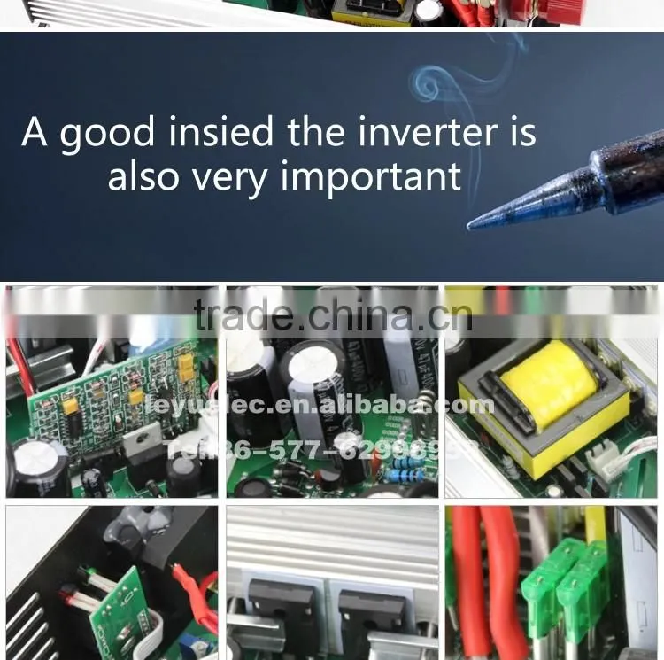 CE RoHS approved 3000w modified wave power inverer dc input 24v ac output 110v/220v with solar panel